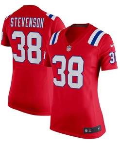 Rhamondre Stevenson 38 New England Patriots Women's Alternate Game Player Jersey - Red