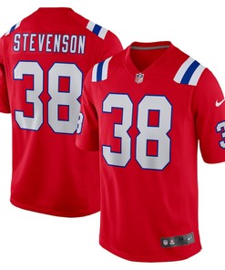 Rhamondre Stevenson New England Patriots Alternate Game Player Jersey - Red