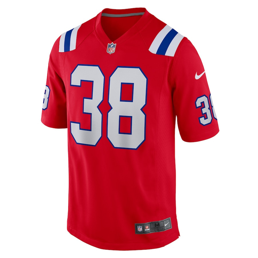 Rhamondre Stevenson New England Patriots Alternate Game Player Jersey - Red