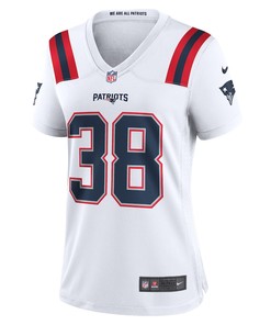 Rhamondre Stevenson New England Patriots Women's Game Player Jersey - White