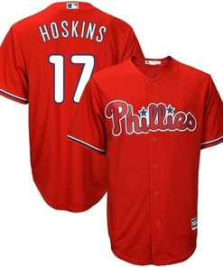 Rhys Hoskins Philadelphia Phillies Cool Base Player Jersey - Red