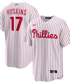 Rhys Hoskins Philadelphia Phillies Home Replica Player Name Jersey - White Mlb
