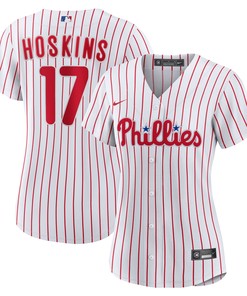 Rhys Hoskins Philadelphia Phillies Womens Home Replica Player Jersey - White Mlb