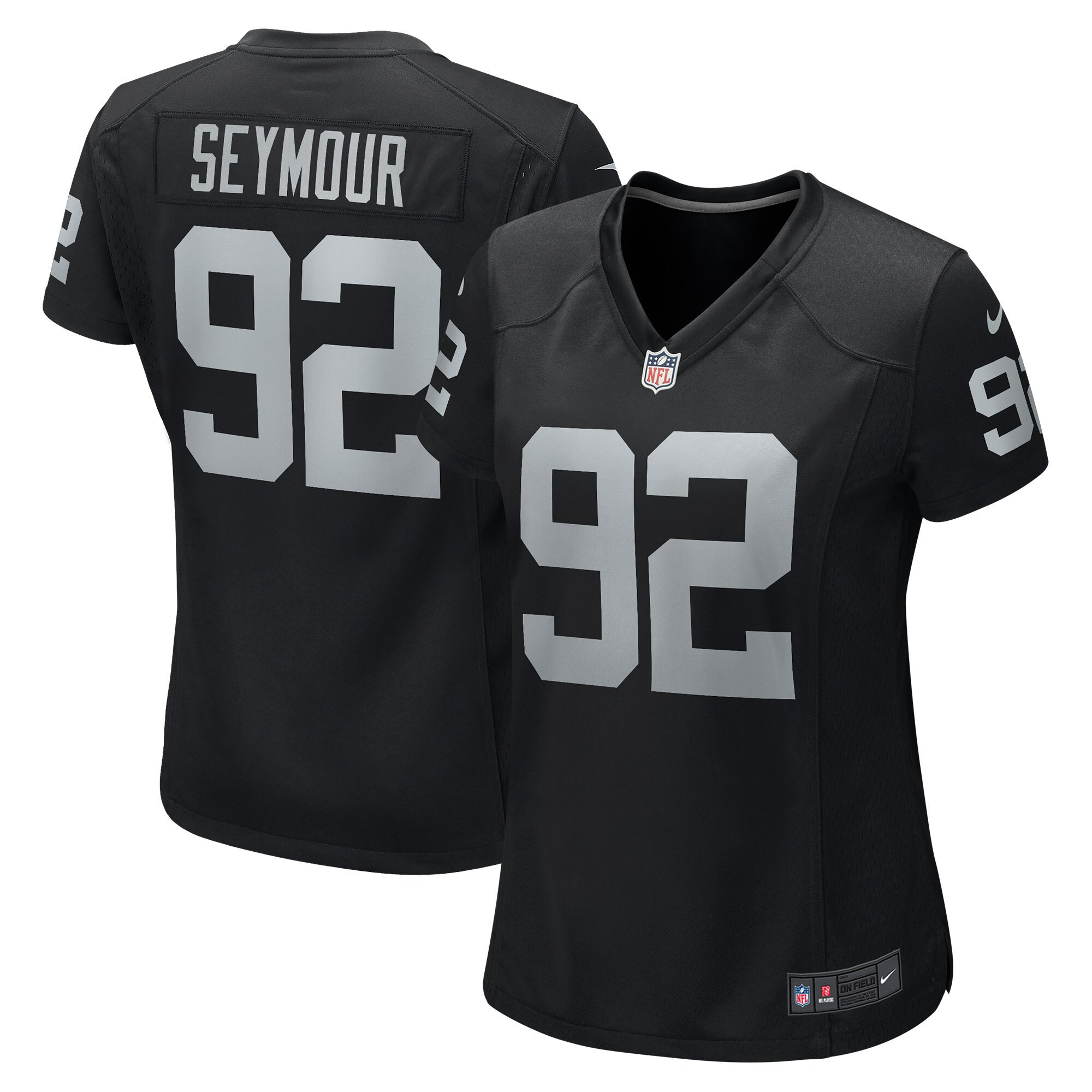 Richard Seymour Las Vegas Raiders Womens Retired Player Game Jersey - Black Nfl