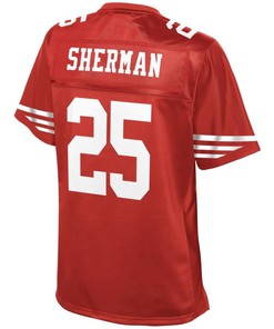 Richard Sherman San Francisco 49ers Nfl Pro Line Womens Team Color Jersey - Scarlet