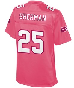 Richard Sherman Seattle Seahawks Nfl Pro Line Womens Fashion Jersey - Pink