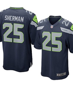 Richard Sherman Seattle Seahawks Nike Game Jersey - College Navy