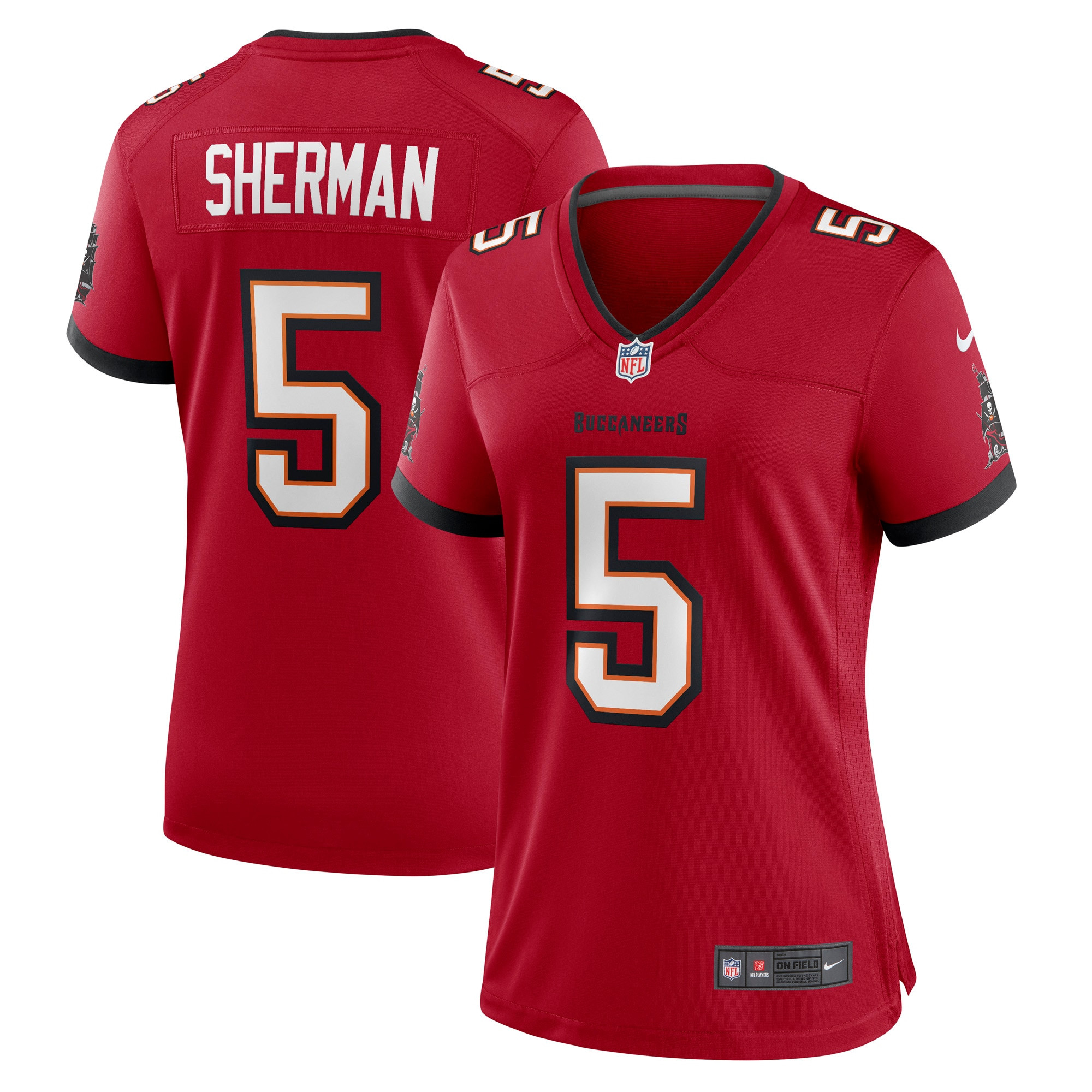 Richard Sherman Tampa Bay Buccaneers Womens Game Jersey - Red Nfl