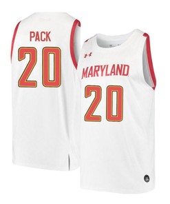 Richaud Pack 20 Maryland Terrapins Retro Basketball Men Jersey - White