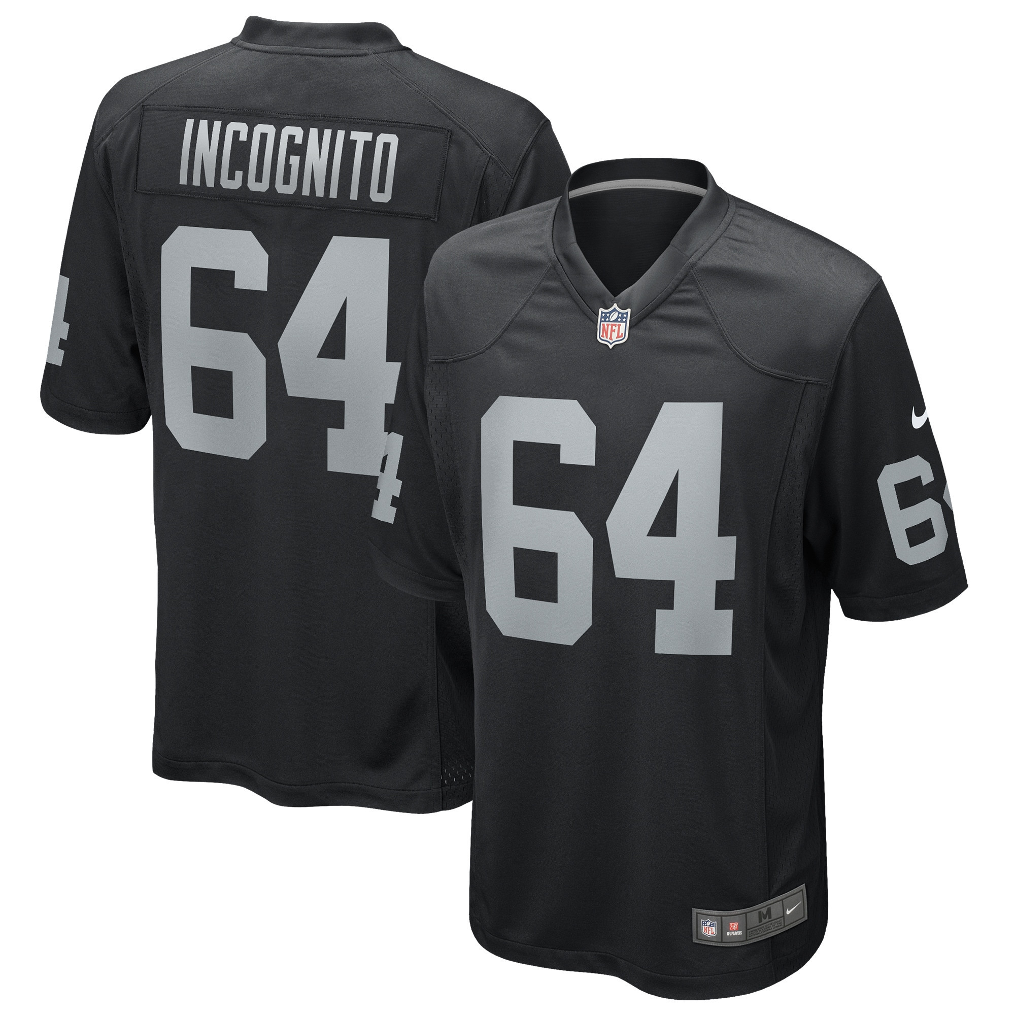 Richie Incognito Las Vegas Raiders Game Jersey - Black Nfl