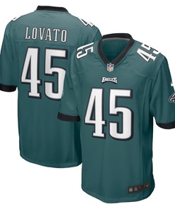 Rick Lovato 45 Philadelphia Eagles Game Jersey - Midnight Green