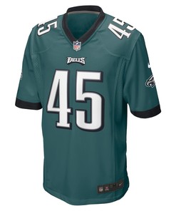 Rick Lovato 45 Philadelphia Eagles Game Jersey - Midnight Green