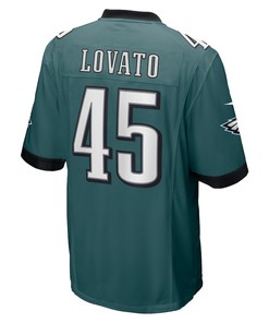 Rick Lovato 45 Philadelphia Eagles Game Jersey - Midnight Green