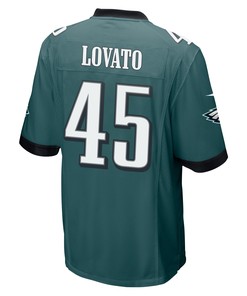 Rick Lovato 45 Philadelphia Eagles Super Bowl LVII Champions 2 Stars Men Game Jersey - Midnight Green
