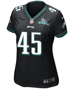 Rick Lovato 45 Philadelphia Eagles Super Bowl LVII Champions Women Game Jersey - Black
