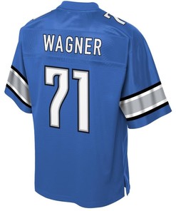 Rick Wagner Detroit Lions Nfl Pro Line Historic Logo Player Jersey - Blue