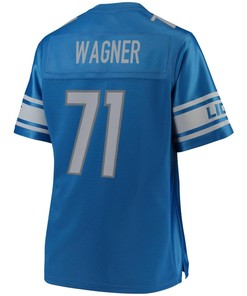 Rick Wagner Detroit Lions Nfl Pro Line Womens Team Color Player Jersey - Blue