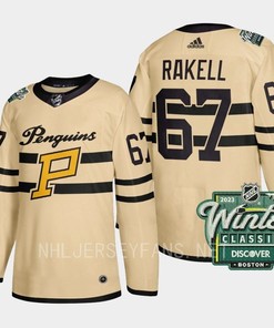 Rickard Rakell 67 Pittsburgh Penguins 2023 Winter Classic Cream Jersey