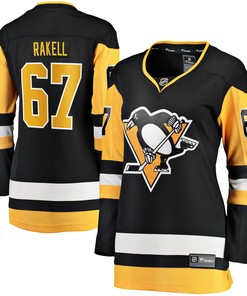 Rickard Rakell Pittsburgh Penguins Womens Fanatics Branded Home Breakaway Player Jersey - Black Nhl