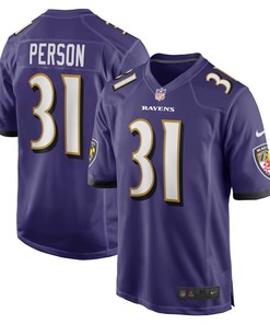 Ricky Person Baltimore Ravens Player Game Jersey - Purple Nfl