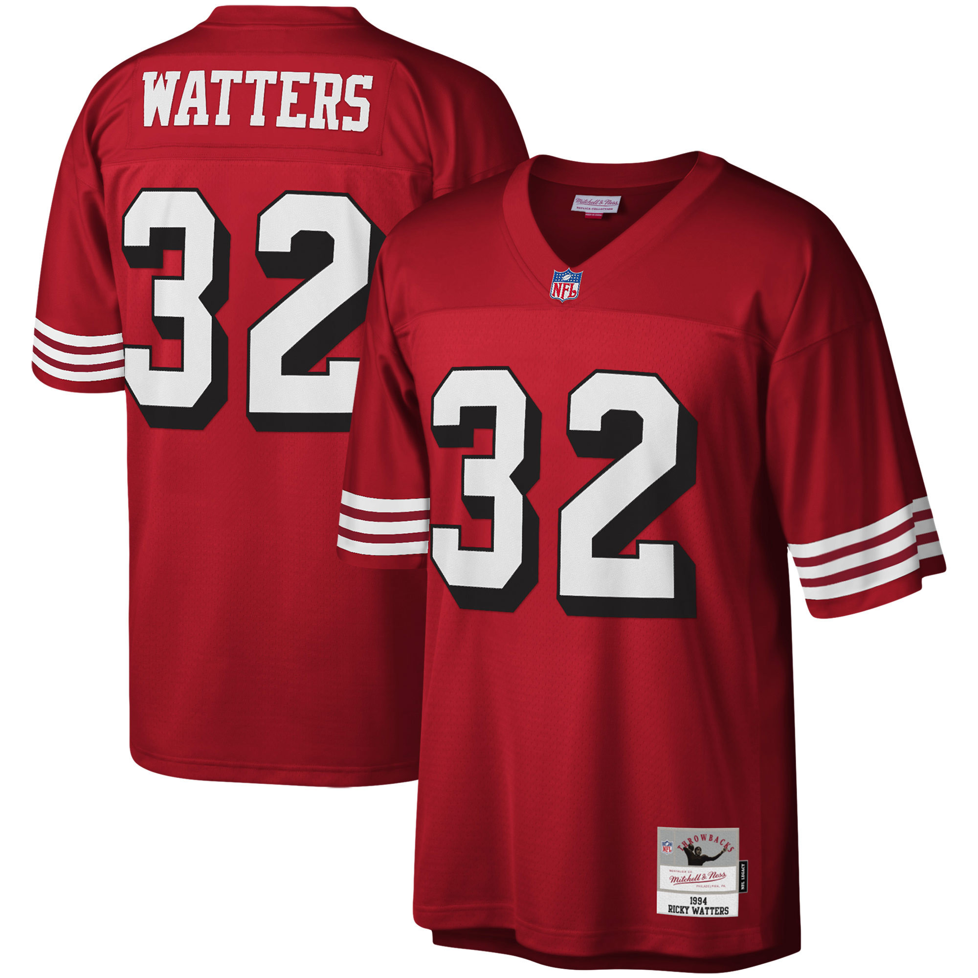 Ricky Watters San Francisco 49ers Mitchell & Ness Legacy Replica Jersey - Scarlet Nfl