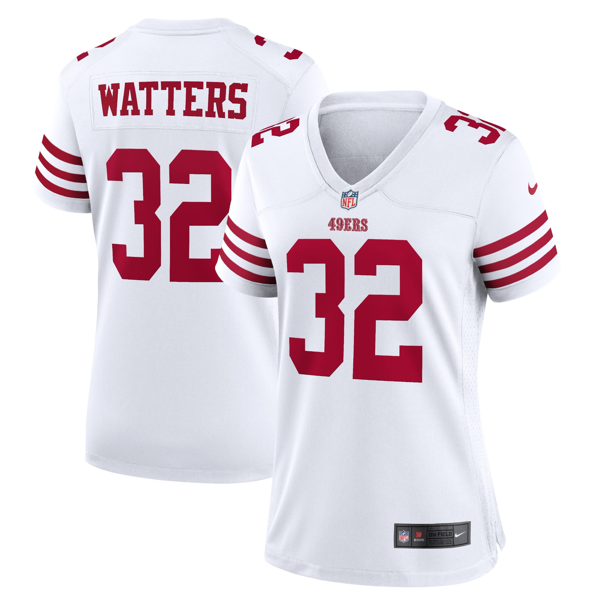 Ricky Watters San Francisco 49ers Womens Retired Player Game Jersey - White Nfl