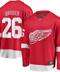 Riley Barber Detroit Red Wings Fanatics Branded Home Breakaway Player Jersey - Red Nhl