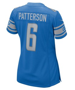 Riley Patterson 6 Detroit Lions Women's Player Game Jersey - Blue
