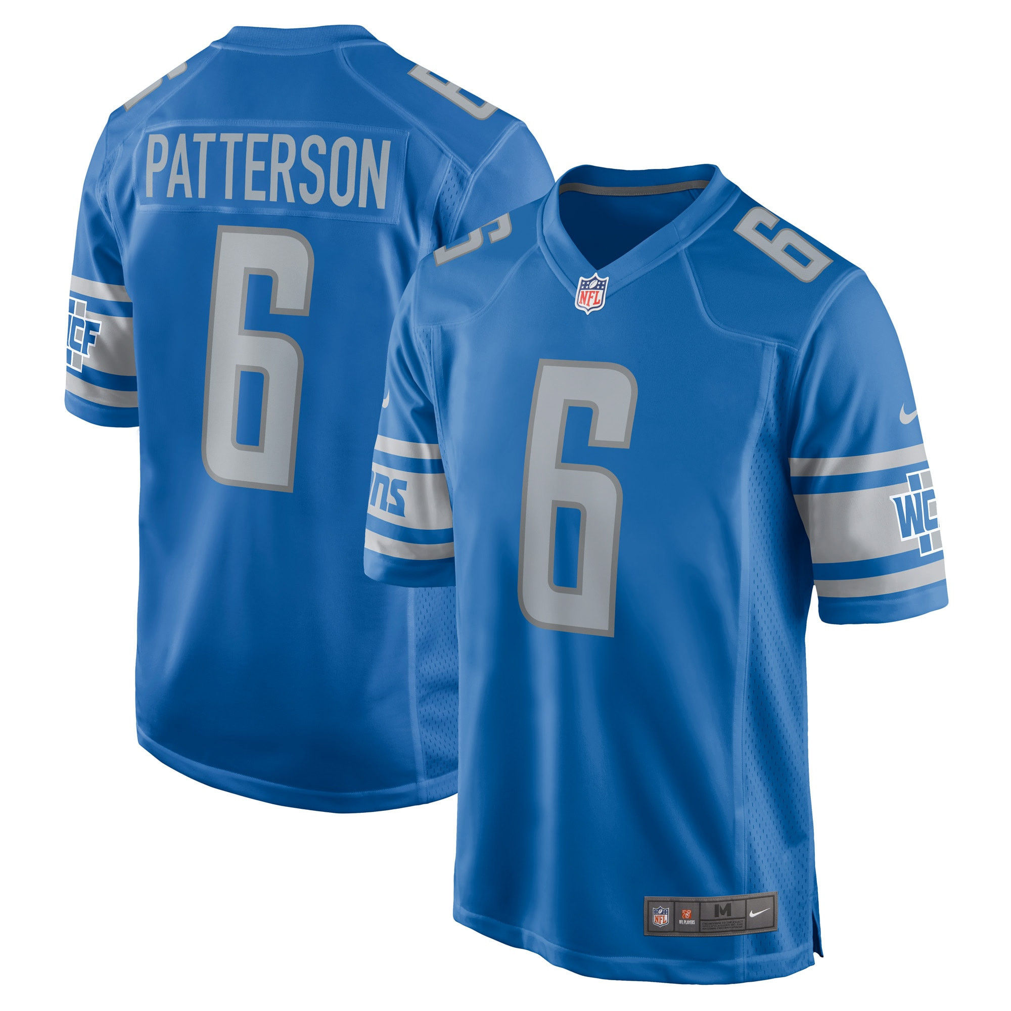 Riley Patterson Detroit Lions Player Game Jersey - Blue Nfl