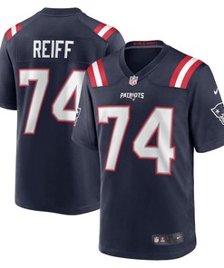Riley Reiff 74 New England Patriots Game Jersey - Navy
