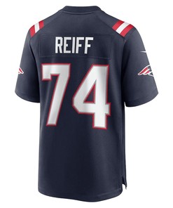Riley Reiff 74 New England Patriots Game Jersey - Navy