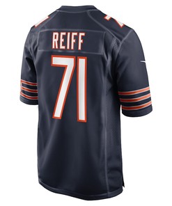 Riley Reiff Chicago Bears Game Player Jersey - Navy