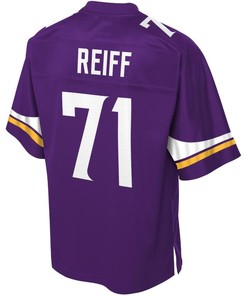Riley Reiff Minnesota Vikings Nfl Pro Line Team Color Player Jersey - Purple