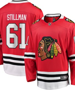 Riley Stillman Chicago Blackhawks Fanatics Branded Home Breakaway Player Jersey - Red Nhl