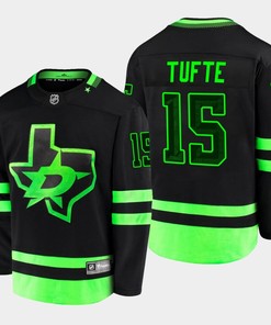 Riley Tufte 15 Dallas Stars Blackout Alternate Third Black Jersey