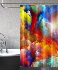 Rise and Shine - Sun Shower Curtain - Waterproof for Bathroom Decor
