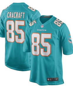 River Cracraft Miami Dolphins Game Player Jersey - Aqua