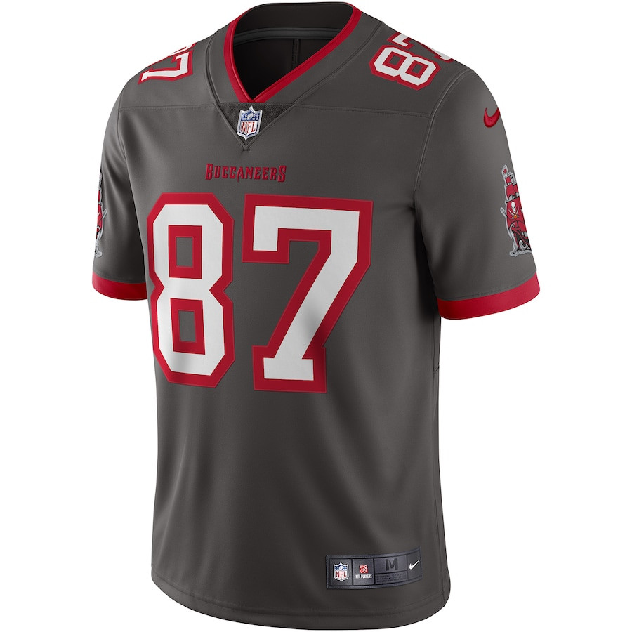 Rob Gronkowski 87 Tampa Bay Buccaneers Alternate Vapor Limited Jersey - Pewter