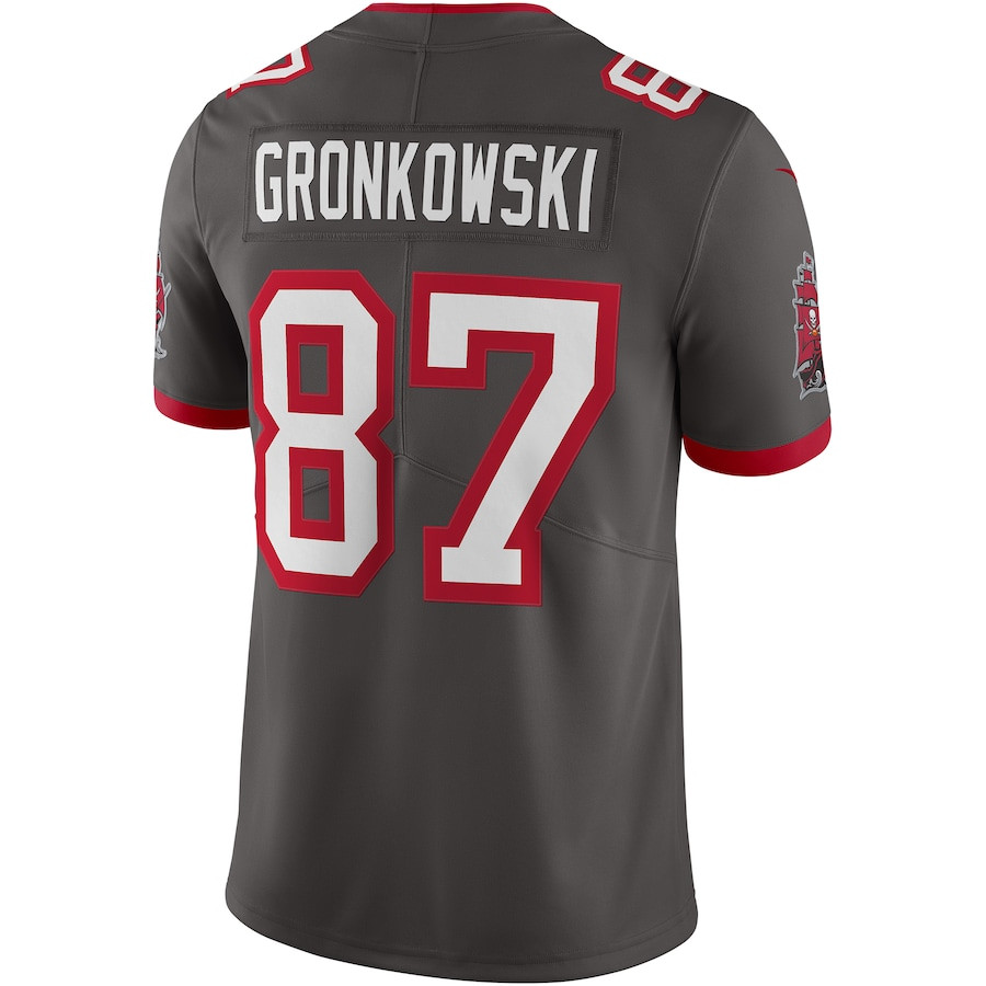Rob Gronkowski 87 Tampa Bay Buccaneers Alternate Vapor Limited Jersey - Pewter