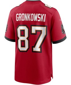 Rob Gronkowski 87 Tampa Bay Buccaneers Game Jersey - Red