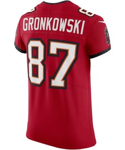 Rob Gronkowski 87 Tampa Bay Buccaneers Vapor Elite Jersey - Red