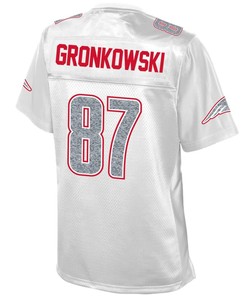 Rob Gronkowski New England Patriots Nfl Pro Line Womens White Out Fashion Jersey - White