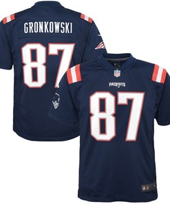 Rob Gronkowski New England Patriots Nike Youth Color Rush Game Jersey - Navy