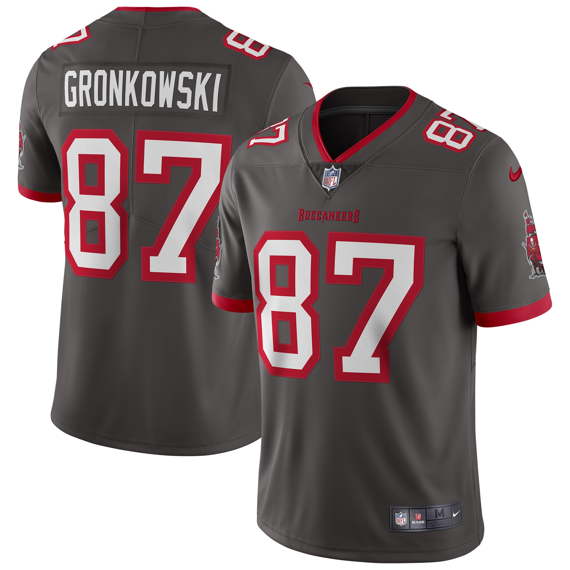 Rob Gronkowski Tampa Bay Buccaneers Alternate Vapor Limited Jersey - Pewter Nfl
