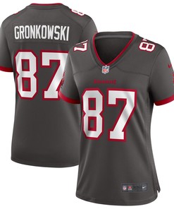 Rob Gronkowski Tampa Bay Buccaneers Womens Alternate Game Jersey - Pewter Nfl