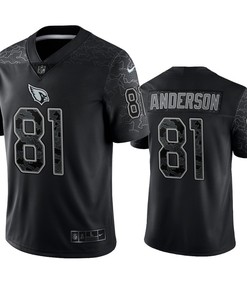 Robbie Anderson 81 Arizona Cardinals Black Reflective Limited Jersey - Men