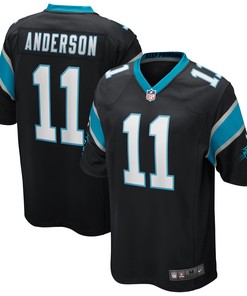 Robby Anderson Carolina Panthers Game Player Jersey - Black Nfl