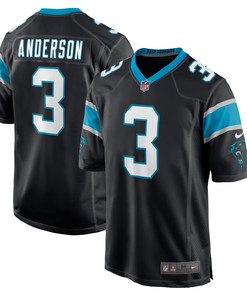 Robby Anderson Carolina Panthers Player Game Jersey - Black Nfl