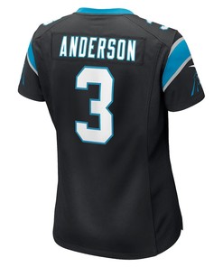 Robby Anderson Carolina Panthers Women's Player Game Jersey - Black