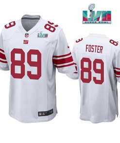 Robert Foster 89 New York Giants Super Bowl LVII Super Bowl LVII White Jersey